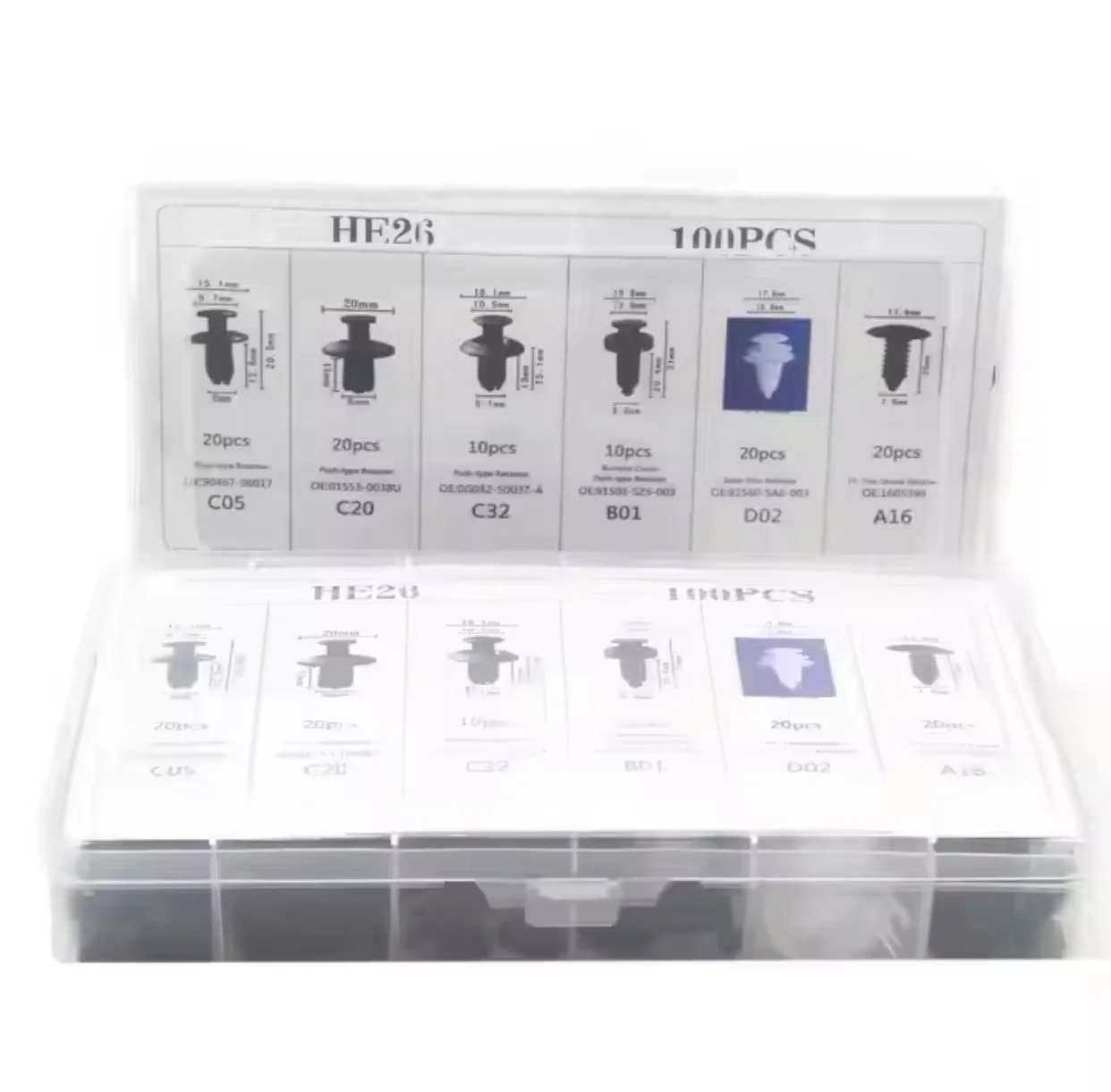 Car Body Clips — Box of 100pcs