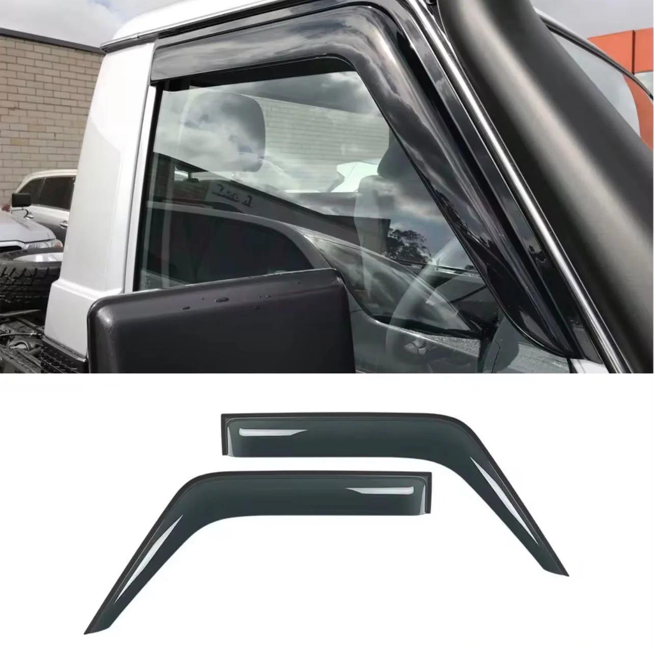 Windbreakers/Window Visors — LC70 (Single Cab & 78 Troopy)
